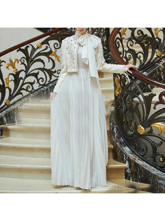 High Sense Spring Diamond Studded Design Blazers Dress Two Piece Sets
